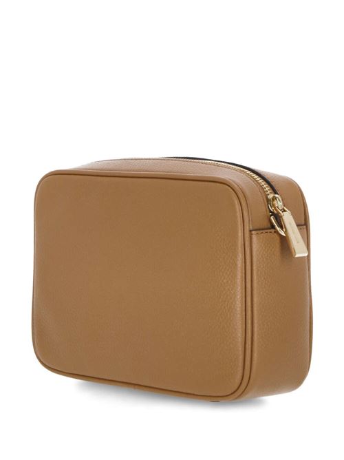 camel brown calf leather pebbled texture gold-tone Michael Kors | 32F7GGNM8L174PALE PEANUT